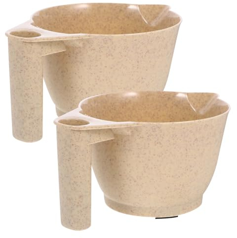 UKCOCO 2pièces Lot De Bols De Mélange Pour Teinture Capillaire Bols Avec Poignée Pour Mélanger Coloration Cheveux