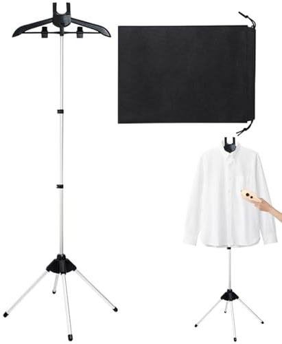 Carta a vapore per vestiti - Appendiabiti regolabile | Sedia spremiagrumi a vapore pieghevole, supporto pesante di base per vestiti antipiega e stiratura rapida