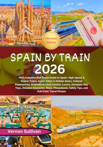 Spain by Train 2026: Your Complete Rail Travel Guide to Spain: High-Speed & Scenic Trains, Iconic Cities & Hidden Gems, Cultural Experiences,Festivals & Local Cuisine, Luxury Journeys, Day Trips, Det