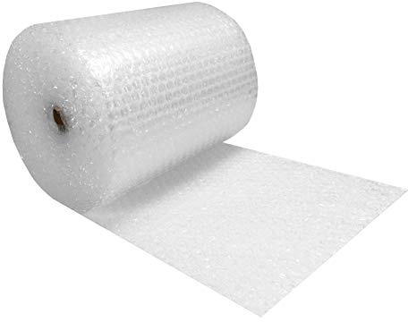 uBoxes Bubble Cushioning 24 wide Wrap x 100' Long Medium Bubbles 5/16,Clear,BUBBMED24100