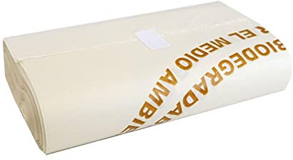 Clim Profesional - 200 Bolsas de Basura Orgánicas Ecológicas. Bolsas Biodegradables y Compostables para Cubo Pequeño de 10 Litros - 42x45 cm. Pack 10 Rollos. 20 Bolsas por Rollo