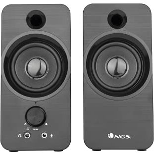 NGS SB350, Altavoz para PC de 12W y Conexión USB, Color Negro