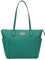 PAUL COSTELLOE Genuine Leather Tote - Luxurious & Stylish Women's Handbag, Large Ladies Work & Shopping Bag, MORAVA (ULTRAMARINE GREEN)
