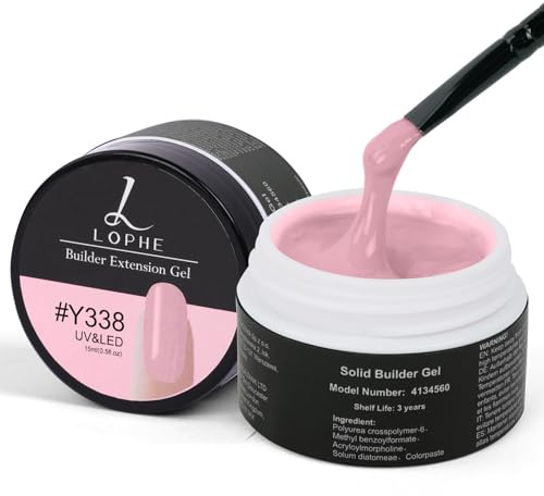 LOPHE Colla Solida per Unghie, 15ml Gel per Colla Strass Colla per Tip Unghie Solido per Fai da Te, Colla per Unghie Finte Solido Gel per Sculture 3D, Gemme, Unghie Finte(Y338)