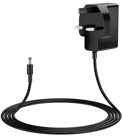 MEROM 9V DC Power Supply Charger Replacement Record Player CR8005A Power Cable Cord Compatible with Crosley Cruiser Portable Turntable CR8005A I II III Series Power Adapter