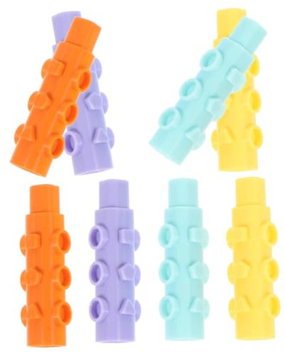 HOODANCOS 8piezas Tapas De Lápiz De Plástico Cubiertas Para Punta De Lápiz Accesorios De Papelería Escolar Extendibles y Convenientes