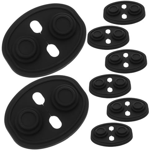 Anneome 8pcs Silicone Car Door Lock Protector Black Adhesive Pads