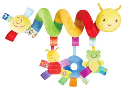 Noaxylic Baby Kinderwagen Spiralspielzeug, Babyschale Hängespielzeug, Kinderwagen Spielzeug, Babybett Spiralspielzeug, Neugeborene Geschenk, für Kinderbett Autositz Babyschale, für Baby 0-12 Monate