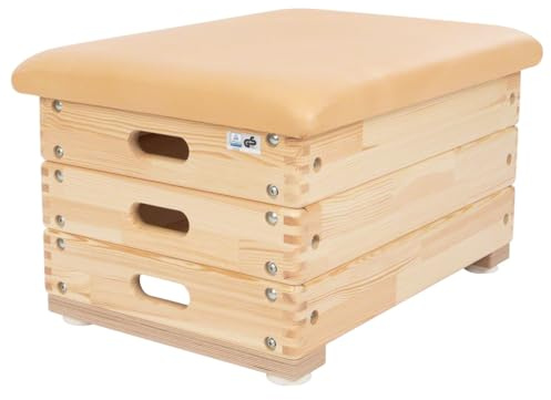 Sport-Tec Sprungkasten, Turnkasten, Sprungbock, Turnbock, Springbock, Springkasten, 3-TLG.