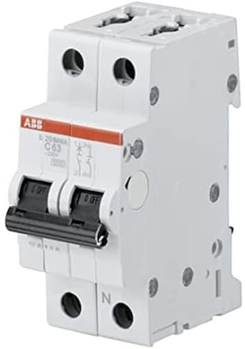 ABB Stotz S&J Disjoncteur automatique S201M-C2NA 10kA 2A C 1p+N (2p) Système pro M compact Disjoncteur 4016779550086