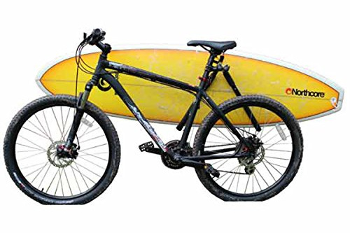 Northcore Surfing and Watersports Accessories - Lowrider Surfboard Bike Carry Rack - Lightweight