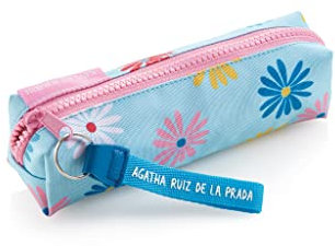 Miquelrius - Ovales Federmäppchen für die Schule, Reißverschluss, Agatha Ruiz de la Prada, Gänseblümchen, Mini, Gänseblümchen