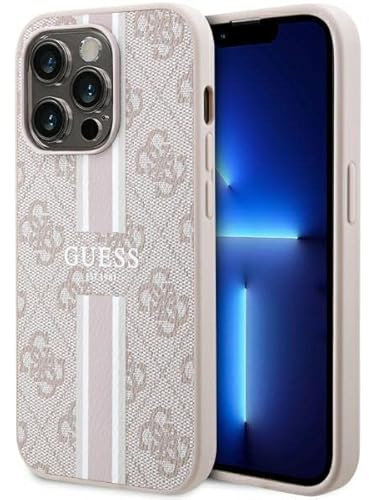 Guess GUHMP14XP4RPSP Hülle für iPhone 14 Pro Max 6,7 Rosa hardcase 4G Printed Stripes