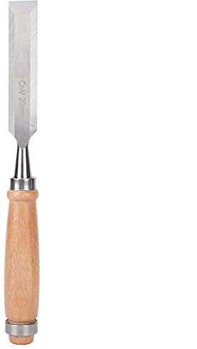 CrV-Holzmeißel 20mm Schnitzwerkzeug aus Chrom-Vanadium-Stahl für Holzhandwerk