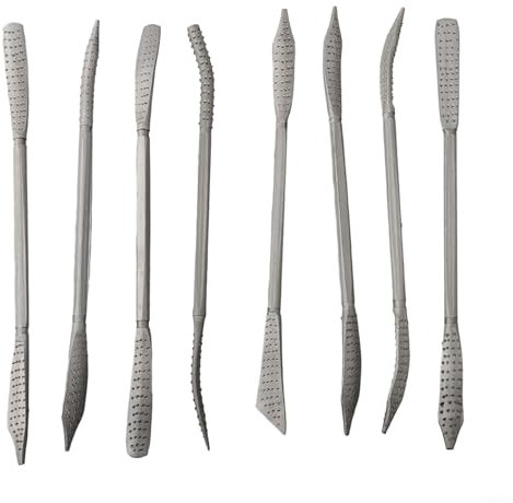 CNANRNANC Juego de 8 limas gruesas de doble extremo para rifle de madera, acero al carbono, limas gruesas para carpintería, 190 mm de longitud