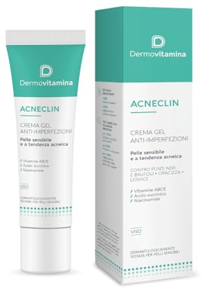 Dermovitamina - Acneclin Crema Gel Antimperfezioni 40ml - Per Pelle Grassa