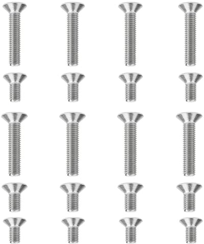 UPVC Door & Window Repair Screw Kit – 20pcs M3.5, M4, M5 Stainless Steel Flat Head Screws – 8mm & 20mm Countersunk Screws for Latch Keep Plates, Gearboxes, Handle Fixing