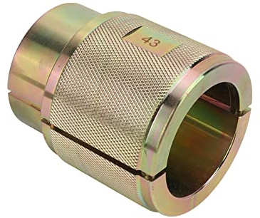 Sorandy Motorcykel Delad Design Gaffeltätning Driver Tool Hållbart Kolstål för Traditionella Inverterade Framgafflar, Professionellt Reparationsverktyg för Universal Motorcykelunderhåll (43 mm)