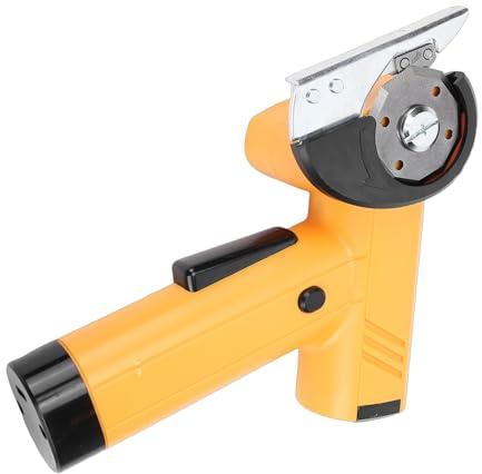 Taidda Forbici Elettriche Senza Fili, Taglierina per Tessuti Ricaricabile, Utensile da Taglio Ergonomico con Schermo LED e Luce, Ideale per Cartone, Pelle, Plastica, Tela, Moquette e Carta da Parati
