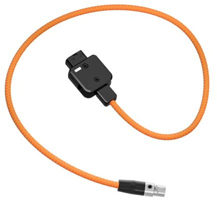 Nucelit Nylon D-kran till Xlr 4-stifts strömkabel för kameramonitor video livestreamingutrustning tillbehör kameramonitor strömkabel