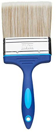 Fit For The Job Pincel de Pintura para Bricolaje sin pérdida de cerdas de 4 Pulgadas para un Acabado Suave de Pintura con Pinturas en emulsión, Brillantes y satinadas 4 Pulgadas 100 mm