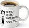 banytree Bears Beets Battlestar Galactica Funny 11 oz Coffee Mug Inspired by TV Show The Office Quote Unique for Dwight Schrute Fans Dunder Mifflin