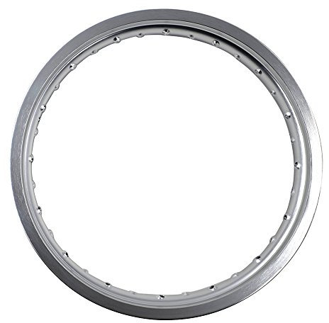 AHL Jante de Moto 6061 Aviation Aluminium Roue Cercle (2.15x18 32 trous,argent)