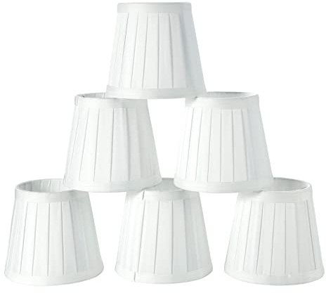 Fuloon Pantalla de Lámpara para E14, Moderna Paquete de 6 Pantallas para Lámparas de Araña de Cristal,Pantallas para Lámparas de Pared,12cm x 11cm