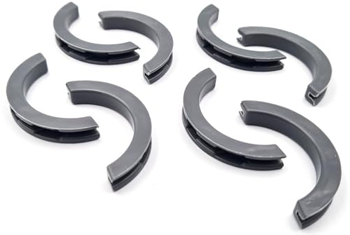 B & Z Tappi in plastica resistenti al calore Inserti Protezione del Calore Protezione Anti Vibrazione Raccordo per Designer Verticale o Orizzontale Staffe Radiatore Antracite (8 pezzi)