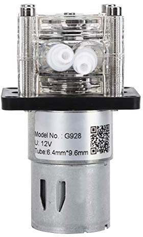 Peristaltisk Laboratoriepump Mini Doseringspump 12V DC 500 ml/min med 6,4 mm x 9,6 mm Tubing för Precis Doserings- och Laboratorieanvändning Effektiv Flöde Pump för Vetenskaplig Forskning
