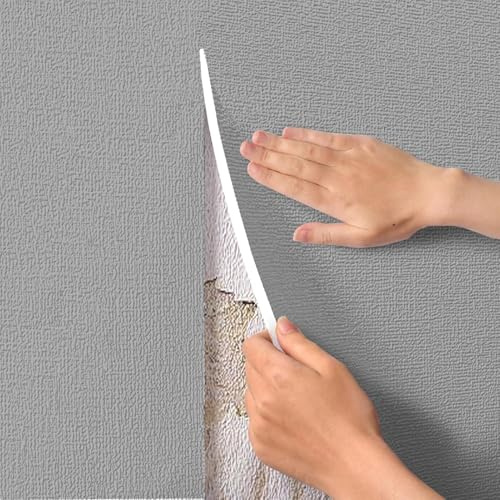 Genérico Papel Tapiz Térmico Aislante para Paredes Frías Interiores, Rollos De Papel Pintado Aislante Autoadhesivo De 5 Mm contra El Frío Y El Moho, para Salón Y Dormitorio,Gris,50cmx20m