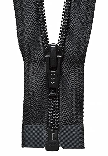 YKK - Cerniera a spirale, n. 580, lunghezza 61 cm, colore: Nero