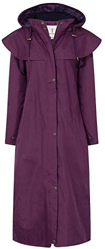 LightHouse Outback Womens Full Length Waterproof Raincoat (Plum, 18 US 22 UK)