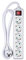 LEDLUX Multipresa Ciabatta Elettrica Con 5 Posti Prese Schuko,Spina Tipo Ibrido F + E,Cavo Lunga 1,5 Metri,Colore Bianco,Max 250V 3680W