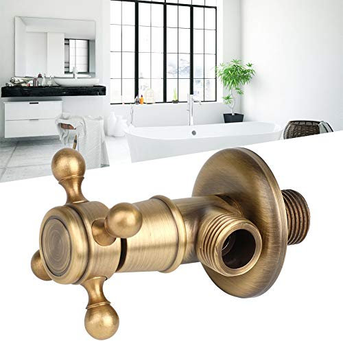 Kugelhahn für Wassertank,Europäische Hardware Badezimmer Messing Dreiecksventil Antikes Eckventil