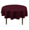 Hiasan Weinrot Wasserabweisend Tischdecke aus Polyester,Rund140cm,Anti-Falten Tischtuch,geeignet für Küche,Restaurant,Hochzeit