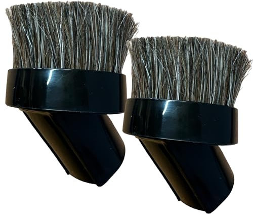 Quailitas Brushes For Henry Hoover Brush Attachment [2 Pieces] For Henry Hoover Attachments, Universal Replacement Round Horse Hair Dusting Brush for Henry Hetty Head Parts Vacuum Cleaner Accessories