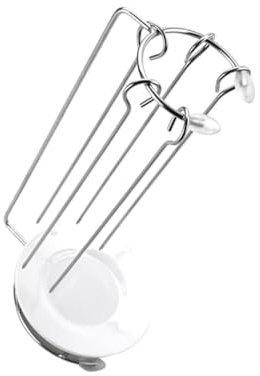 BCOATH Supporto per Spiedini Argento per Barbecue in Acciaio Inossidabile Porta Spiedini Riutilizzabile Portatile e Smontabile per Grilling All'aperto