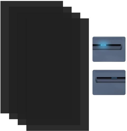 RAXLUPO 4 Pezzi pellicola oscurante oscuranti della luce adesivi con blocco della luce a LED oscura il 50-80% della luceFoglio Attenuante di Luminositá per sveglie,condizionatori d'aria