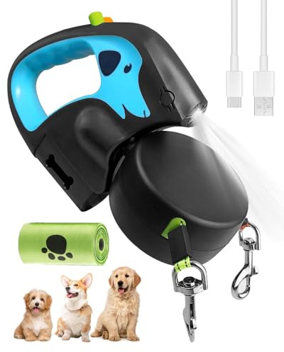 Laisse Double Rétractable pour 2 Chien