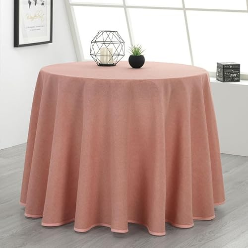 Rufino Díaz Falda Camilla Redonda Loneta Danubio (Maquillaje - 70cm) - Tejido Resistente y Agradable al Tacto Decorar y Proteger tu Mesa
