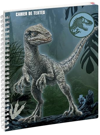 Exacompta - Cahier de textes Jurassic World 17x22cm Raptor