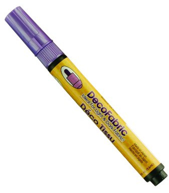 Uchida 222-C-P8 Marvy Deco Fabric Fine Point Tip Pearl Marker, Violet