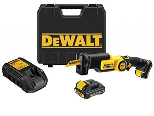 DEWALT DCS310D2-QW Scie sabre, 10,8 V, Jaune/noir