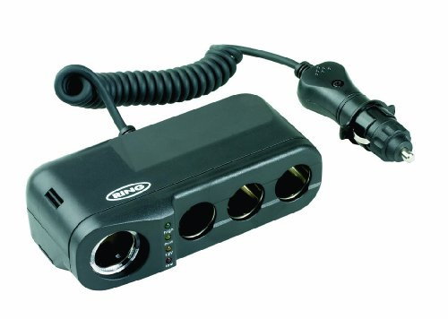 Ring Automotive RMS4 Multi Prise et Allume Cigare avec Analyseur de Batterie, Set de 4