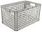 keeeper Transportkorb, Stapelbar, Polypropylen, 64 l, Robert, Hellgrau