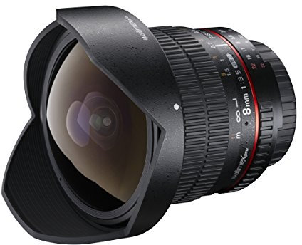 Walimex Pro - Objetivo Ojo de pez 1:3,5 DSLR para Canon EF-S, Color Negro