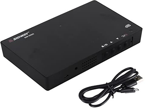 Medidor de Nivel De Sonido, Digital 9.6 Pulgadas Medidor de Decibelios de Alta Precisión Montado En La Pared 30~130db Medidor de Ruido