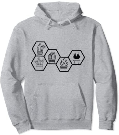 Cactus Hexagon Honeycomb Nr.1 Pullover Hoodie