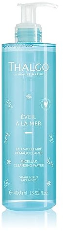 THALGO Mizellen Reinigungswasser, 400ml zum Entfernen von Make-Up, erfrischt und revitalisiert die Haut
